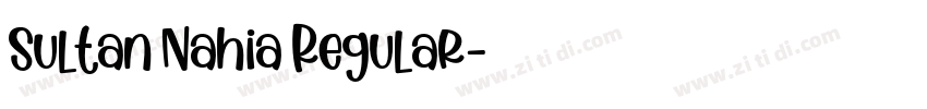 Sultan Nahia Regular字体转换